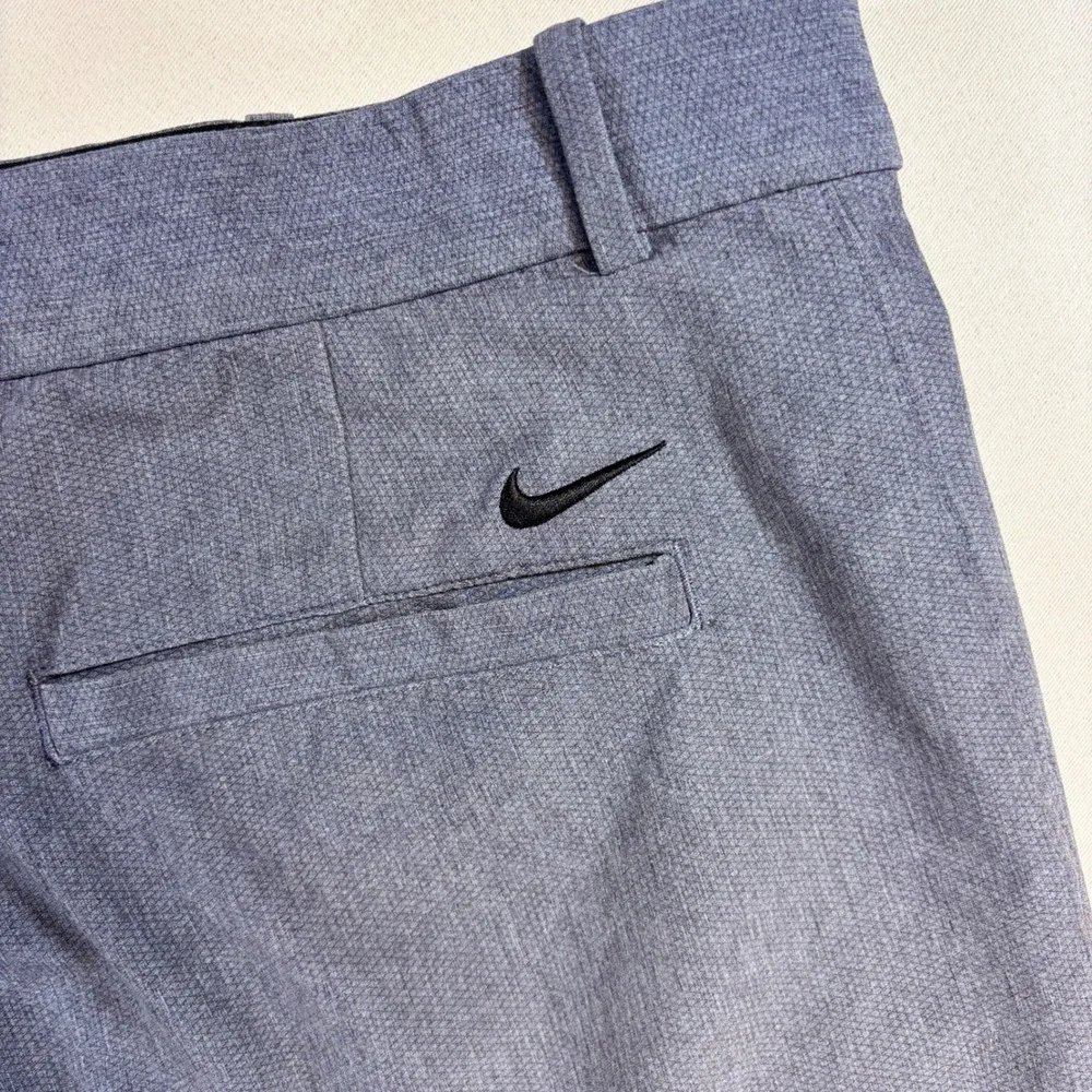 Nike Golf Shorts Mens 38 Blue Grey AJ5495-015 Dri-FIT Flat Front Athletic Casual
